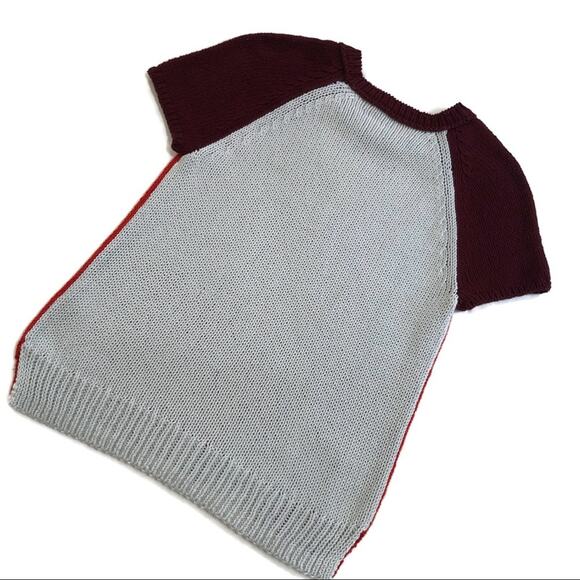 Madewell Colorblock Crop Sweater Tee Size XXS - Picture 6 of 10